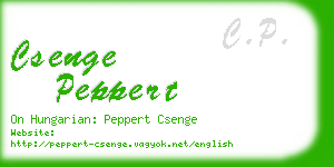 csenge peppert business card